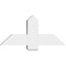 Ekena Millwork Eugene Architectural Grade PVC Gable Bracket, 36"W x 16 1/2"H x 6"D x 6"F, 11/12 Pitch GBP036X17X0606EUG00 - alternate 3